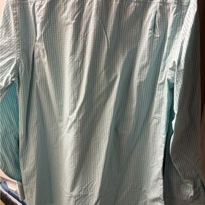 Southern Tide Aqua Striped Button Down Shirt